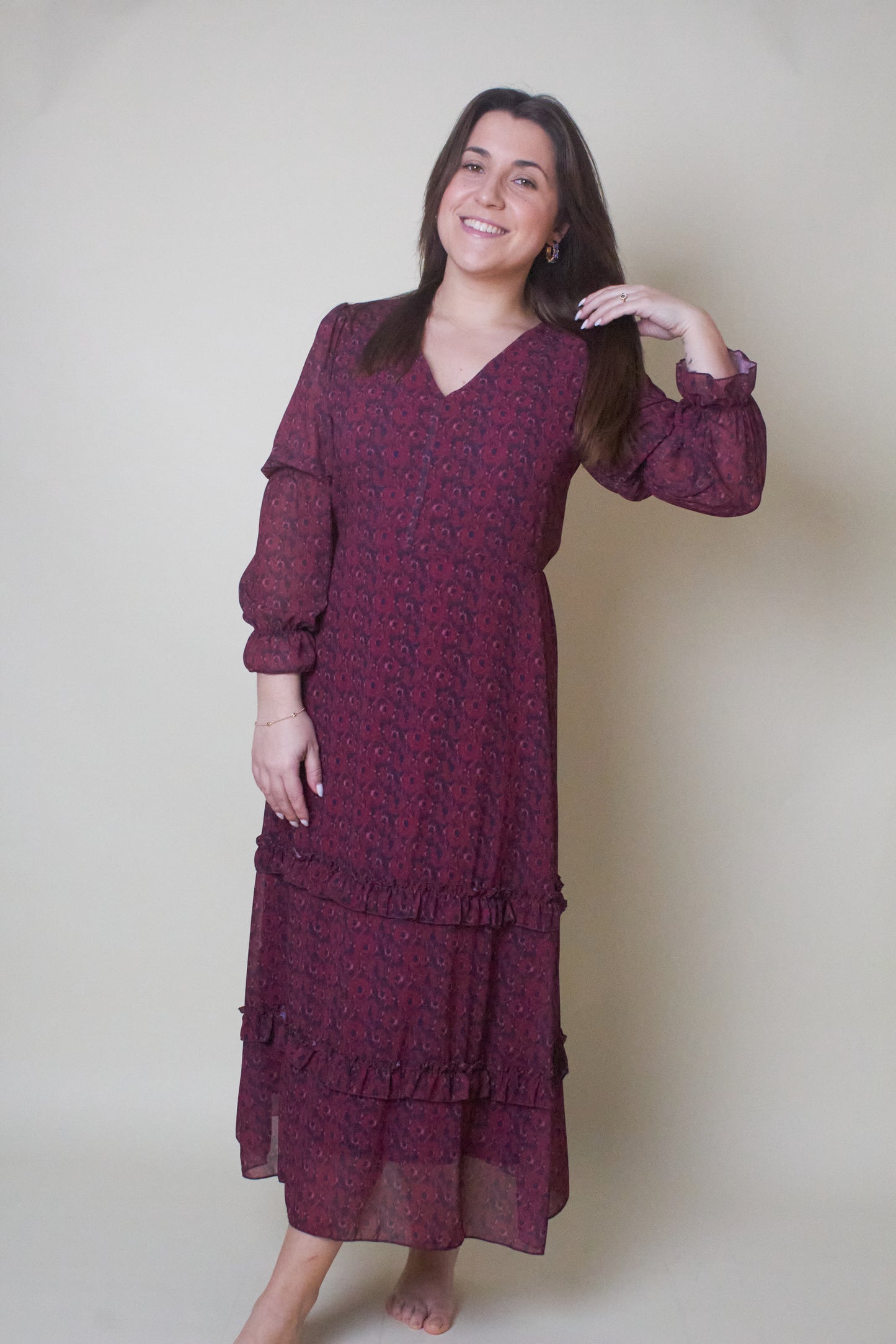 Vestido Midi Burgundy