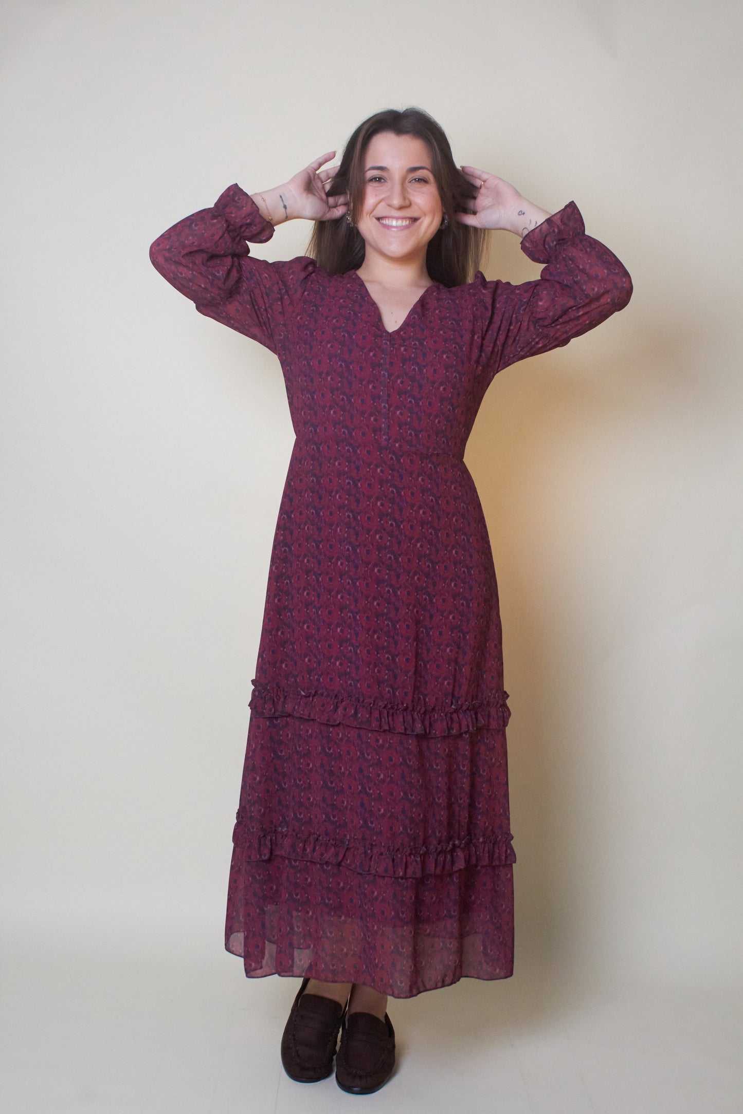 Vestido Midi Burgundy