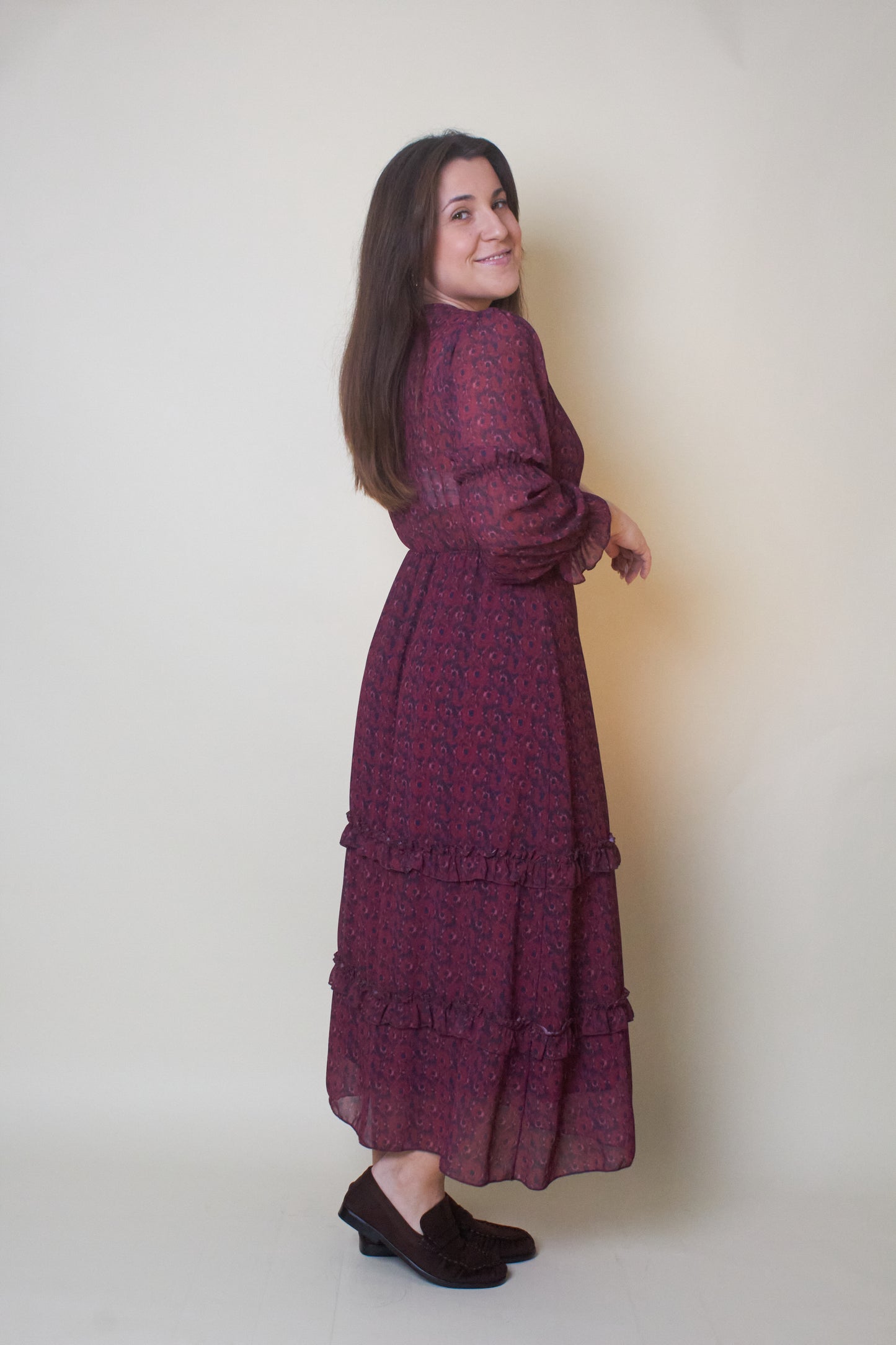 Vestido Midi Burgundy