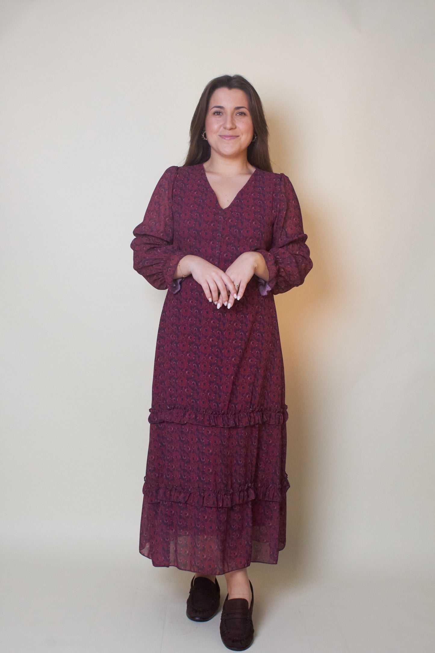 Vestido Midi Burgundy