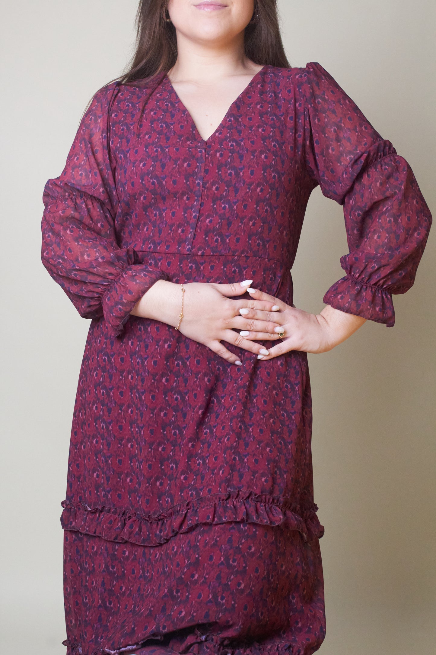 Vestido Midi Burgundy