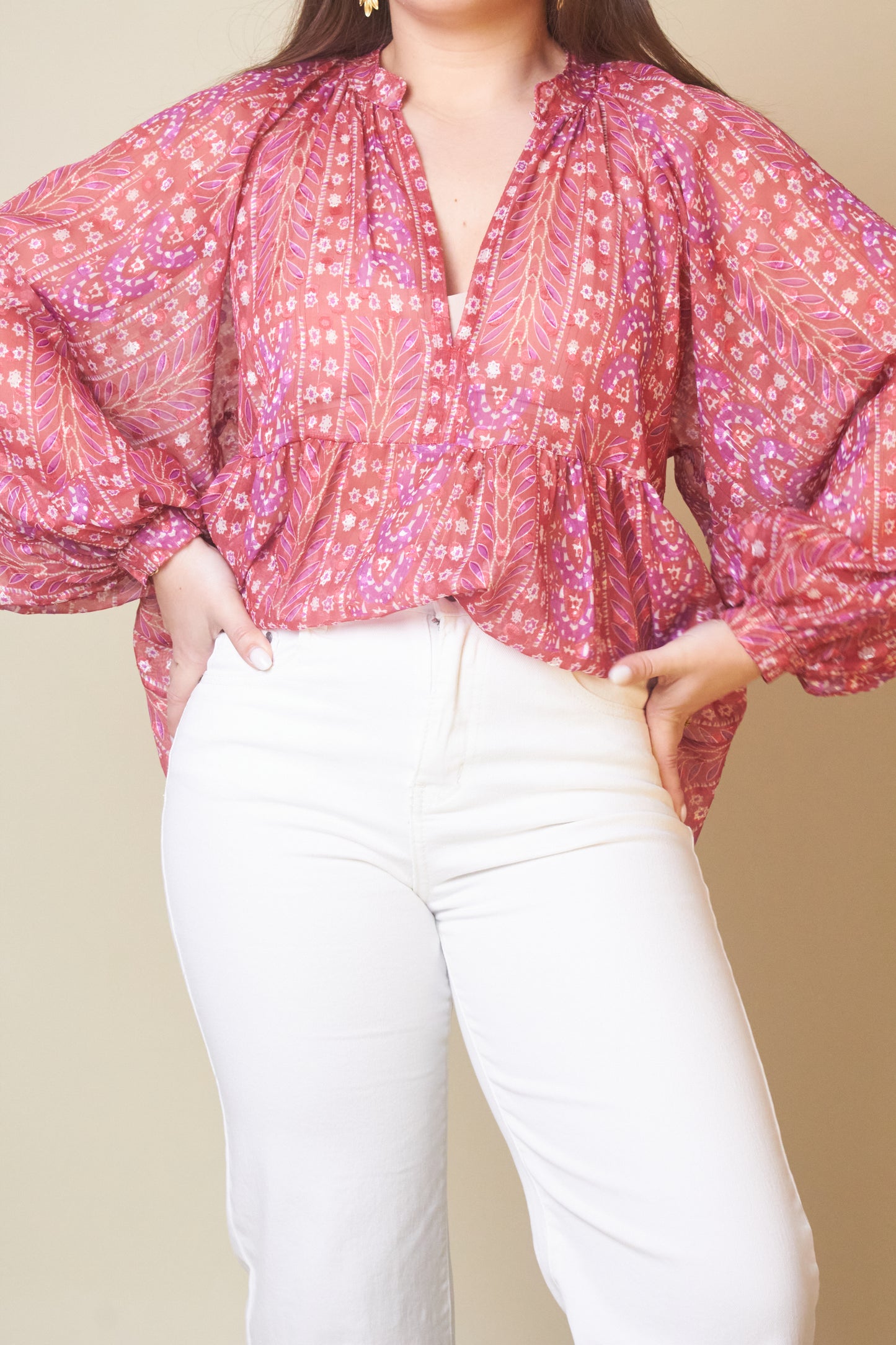 Blusa Manga Bufante