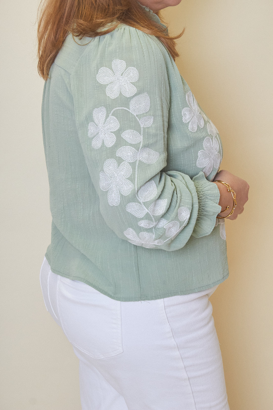 Camisa Bordado Flores