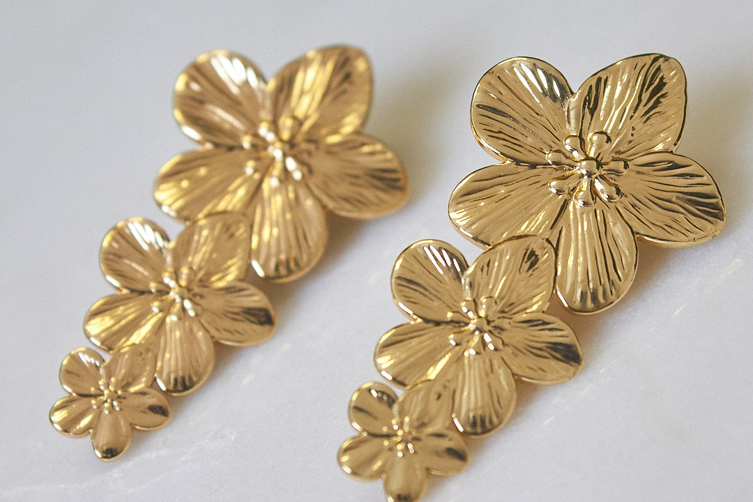 Brincos Conjunto Flores