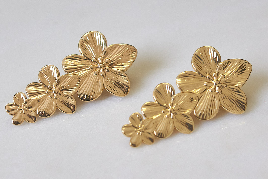 Brincos Conjunto Flores
