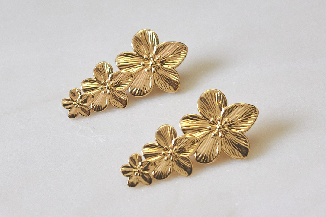 Brincos Conjunto Flores