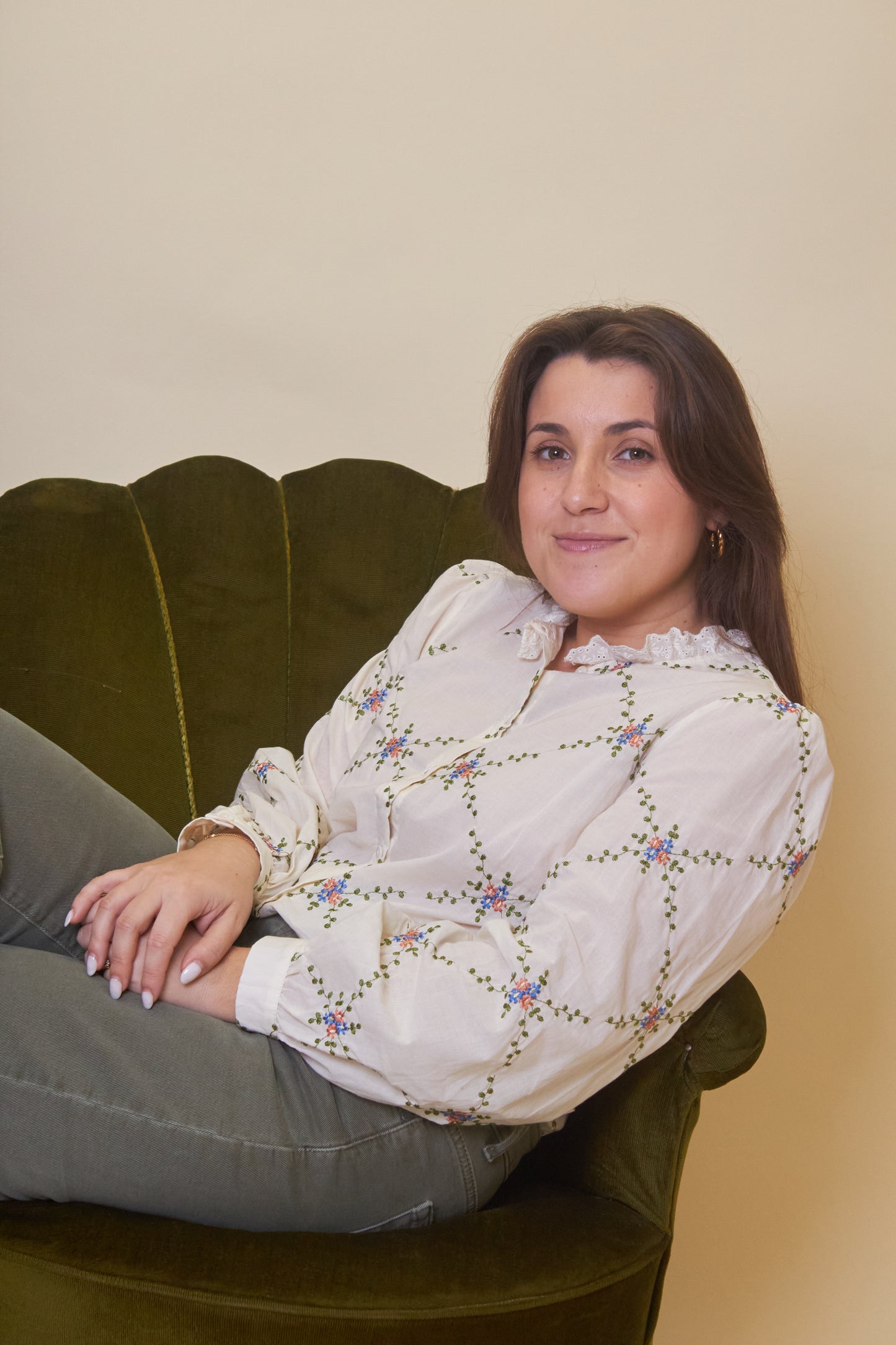 Camisa Floral Bordada