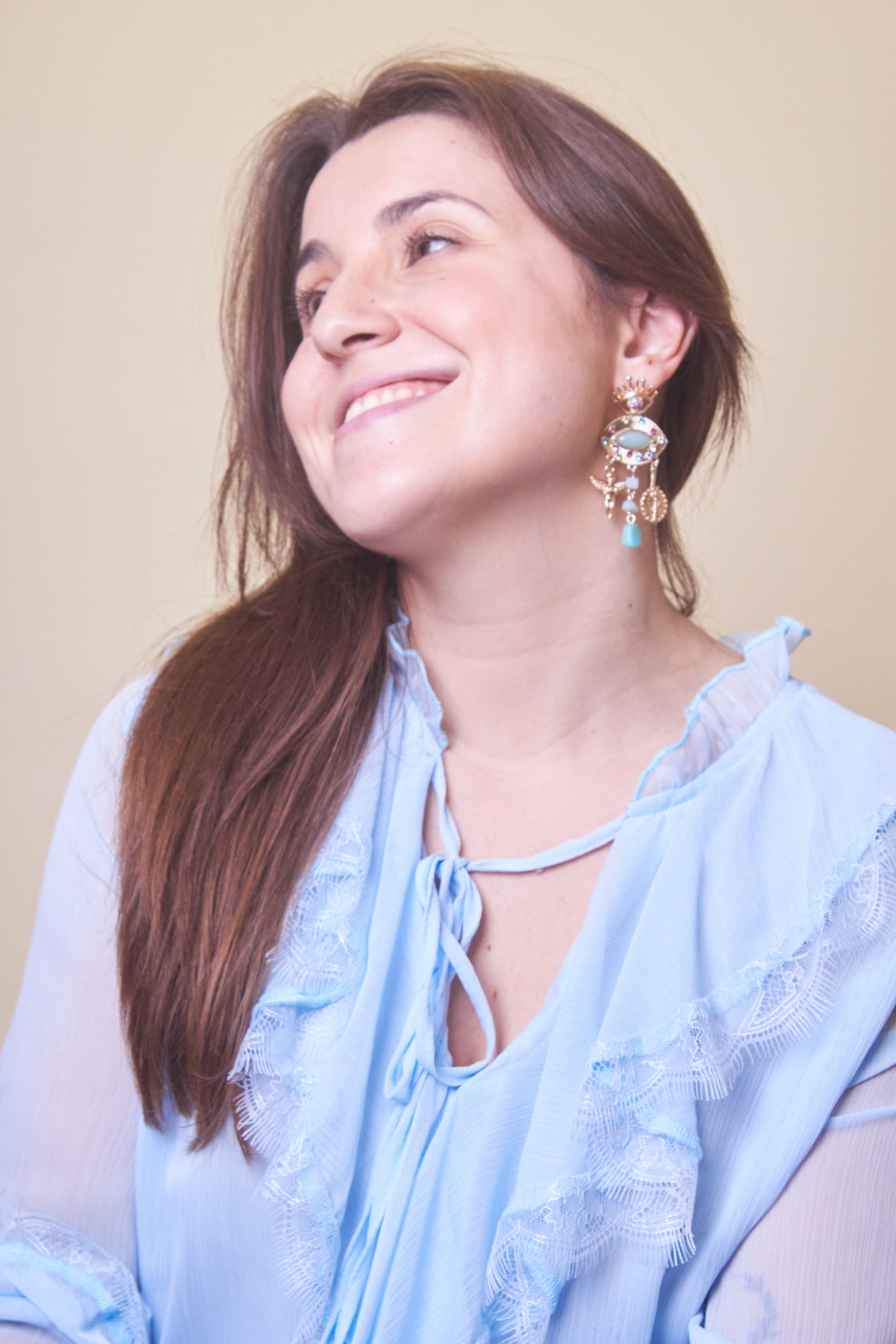 Brincos Turquesa